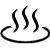 A hot spring mark of Japan